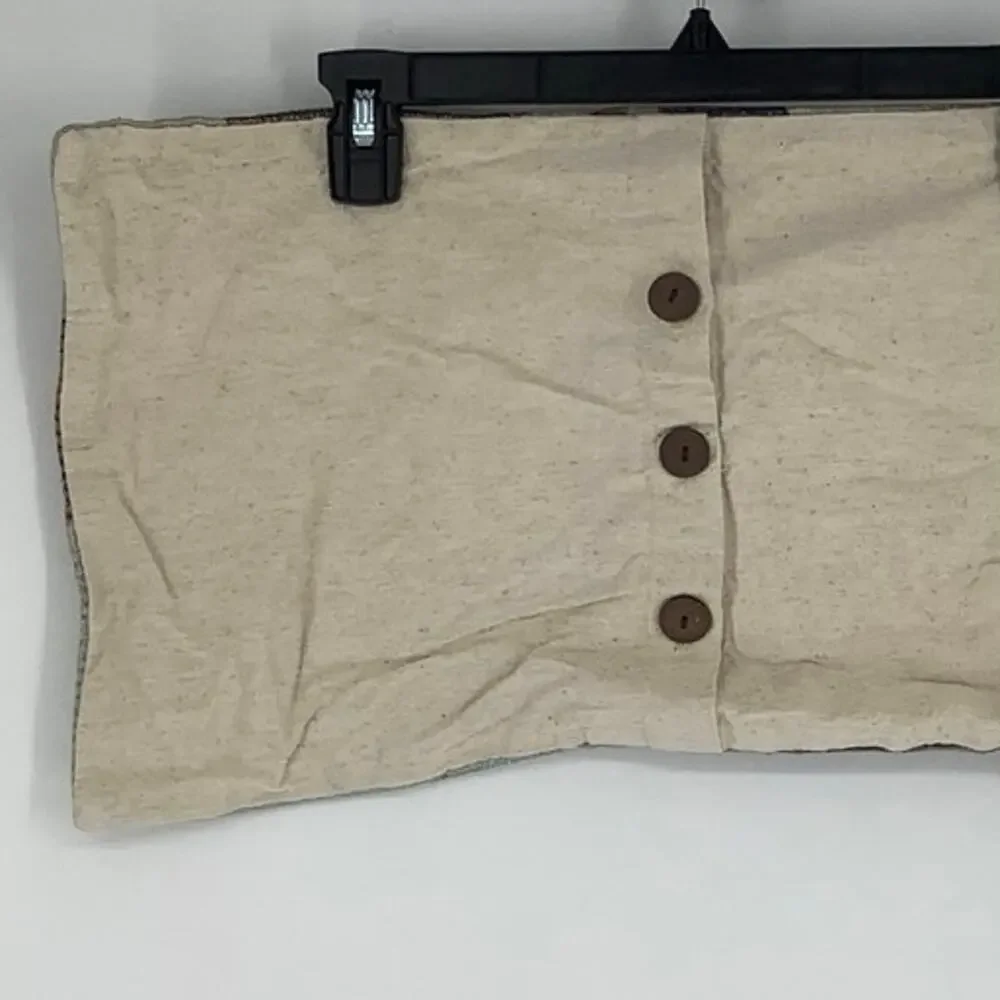 West Elm 12in x 12in Beige Cotton Linen Set of Two Pillowcases Cover P3-14